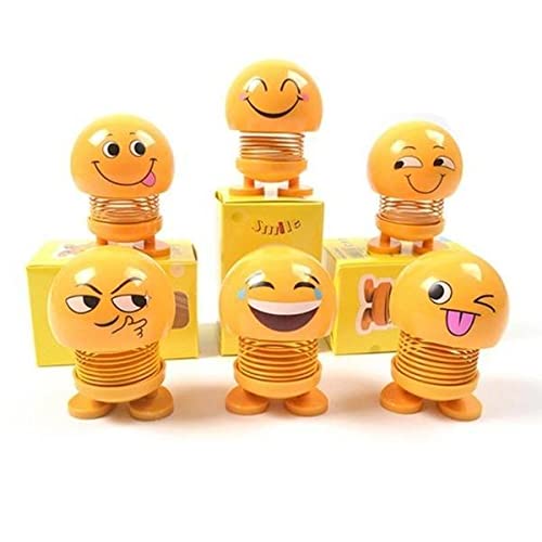 Altorix Emoticon Figure Smiling Face Spring Doll : Amazon.in: Car
